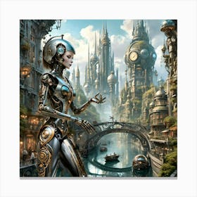 Futuristic City Canvas Print