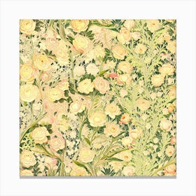 Roses And Lilies Canvas Print