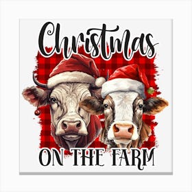 Christmas On The Farm Canvas Print