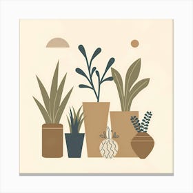 Potted Plants 2 Canvas Print