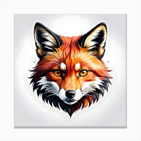 Fox Head 3 Canvas Print