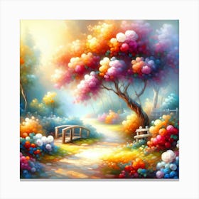 Tree In The Forest Canvas Print