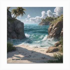 Beach Scene Canvas Print