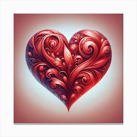 Valentine'S Day Heart Canvas Print