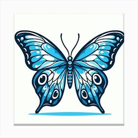 Blue Butterfly Canvas Print