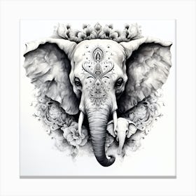 Elephant Series Artjuice By Csaba Fikker 002 Canvas Print