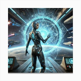 Lysara Stratos Defensive Matrix Scifi Canvas Print