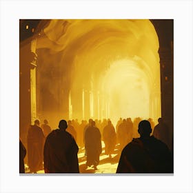 Buddhist Monks Canvas Print