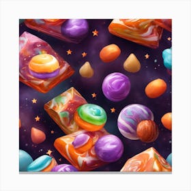 Candy Seamless Pattern 1 Canvas Print