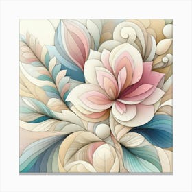 Abstract Flower Painting Canvas Print