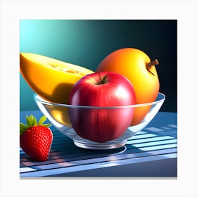 Fruit In A Bowl Canvas Print