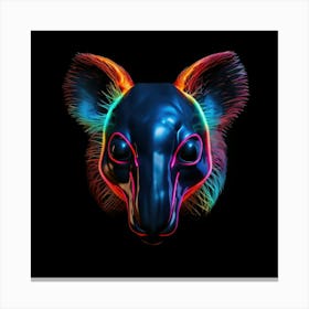 Neon Kangaroo Head 2 Toile