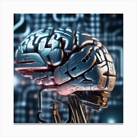 Artificial Intelligence Brain 37 Canvas Print