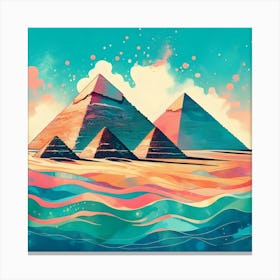 Egyptian Pyramids 4 Canvas Print