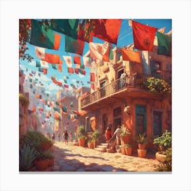 Mexican Street Canvas Print