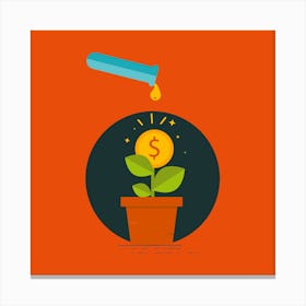 Money Plant Canvas Print