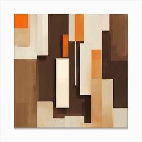 Abstract Earth Tones Canvas Print