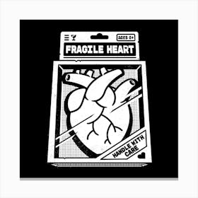 Fragile Heart Square Canvas Print
