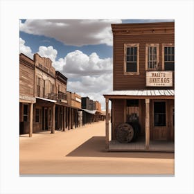 Old West Town 47 Canvas Print