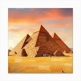 Pyramids Of Giza 4 Canvas Print