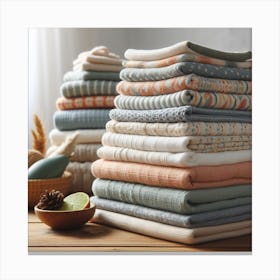 Stack Of Towels 1 Canvas Print