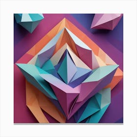 Origami Art Canvas Print