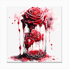 Blood Roses Canvas Print