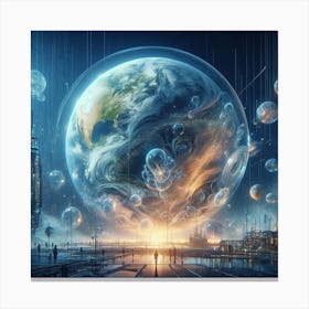 Futuristic World 5 Canvas Print