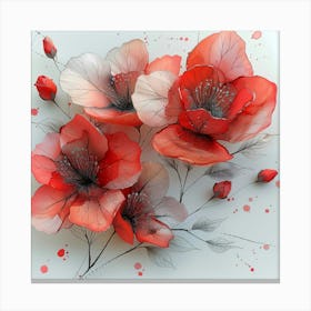 Red Poppies Canvas Print