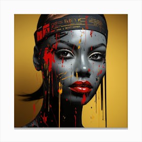 Painterly Woman Canvas Print