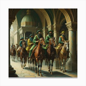 Kings on Horses Canvas Print