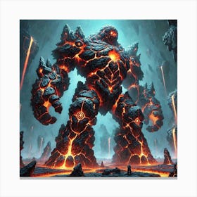 Tectonic Golems 1 Canvas Print