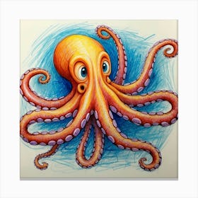 Octopus 113 Canvas Print