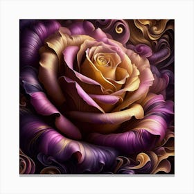 Purple Rose 3 Canvas Print