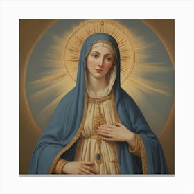Virgin Mary 3 Canvas Print