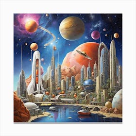 Space City 2 Canvas Print