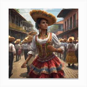 Mexican Woman 2 Canvas Print