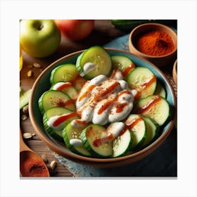 Cucumber Salad Canvas Print