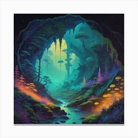 Mystic Grotto 1 Canvas Print