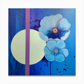 Blue Poppies 1 Canvas Print