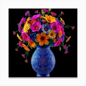 Colorful Flowers In A Vase 87 Toile