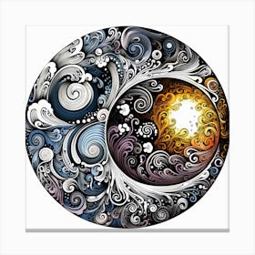 Yin Yang 66 Canvas Print