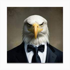 Eagle In Suit Canvas Print