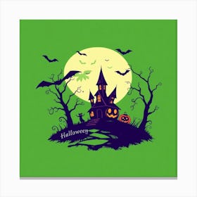 Halloween Castle 1 Canvas Print