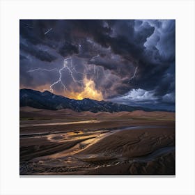 Great Sand Dunes Thunderstorm Canvas Print