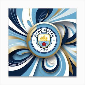 Manchester City F.C. Logo Wall Art 19 Canvas Print