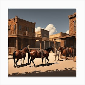 Old West Town 31 Canvas Print