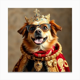 Asm A Cute Dog Wears Like A King 6fbb23aa 5001 437a Af9d 4cd8edcf218e Leinwandbild