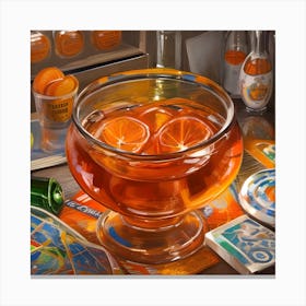 Orange Julep perol Canvas Print