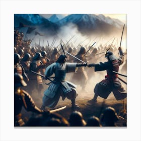 Samurai Battle 1 Canvas Print